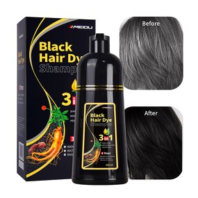 Hair Dye Shampoo Manufacturer - Ammonia-Free Permanent Herbal Black 3 in 1