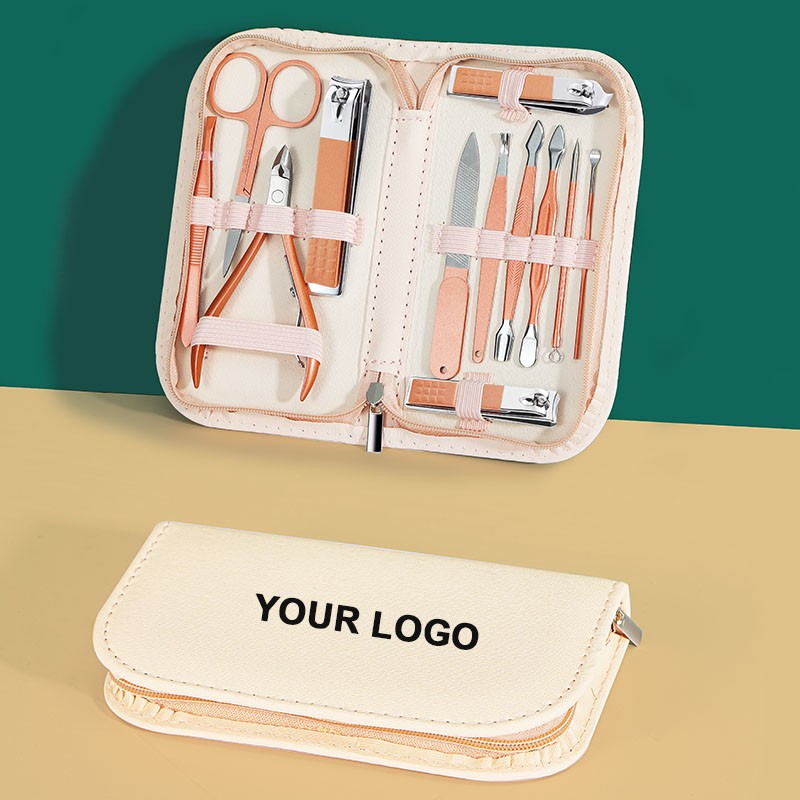 Manicure Kit Manufacturer - 12 in 1 Rose Gold Martensitic