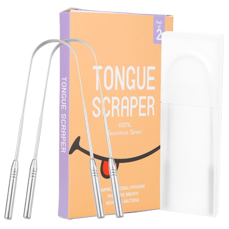 Tongue Scraper Manufacturer - Stainless Steel 2 Pack Oral Care