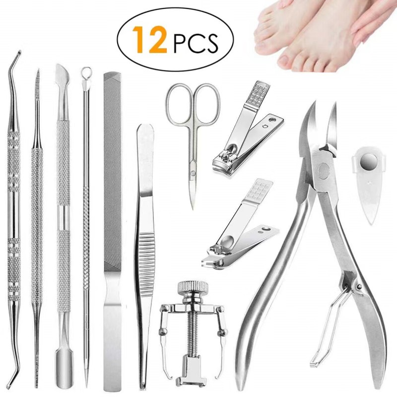 Pedicure Set Factory - 7PCS Plastic Handle Kit