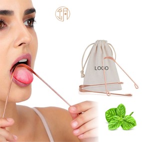 Tongue Cleaner Factory - Metal Black Water Droplet