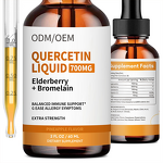 Quercetin Liquid Drops Manufacturer - Private Label Bromelain Supplements with Bromelain Elderberry Vitamin