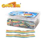 Licorice Candy Manufacturer - Custom Private Label Sour Rainbow Gummy Sour Sweet Belt Tape