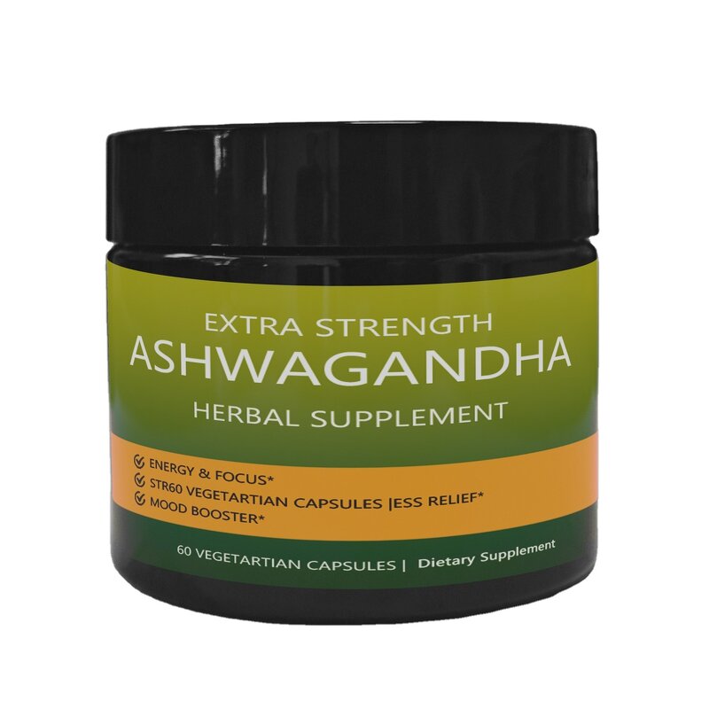 Ashwagandha Capsules Manufacturer - Pure for Men With GMP Certified Ready Stock and Custom Label Private Label Services Ksm 66