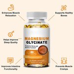 Magnesium Glycine Capsules Manufacturer - OEM Package Health Support for Calming and Relaxing for Bone and Nerve Health Softgels