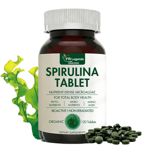 Plant Based Spirulina Tablets Manufacturer - Private Label Support Energy Liver Health Protein