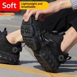 Safety Shoes - Men Steel Toe & Slip Resistant