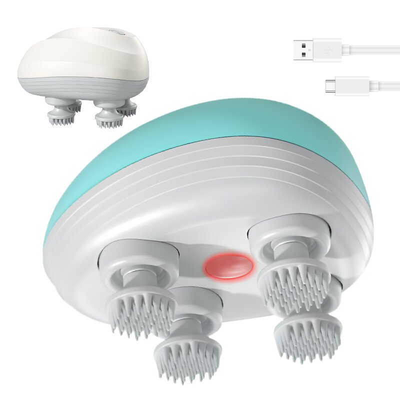 Hair Care Device - Scalp Massager with 4 Heads