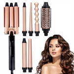 Hair Curler Set - Interchangeable Wand & Thermal Brush