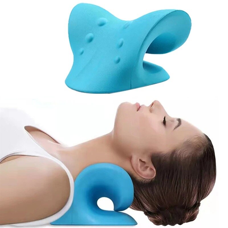 Neck Stretching Device - Multiple Settings & Pillow