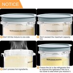 Ice Cream Containers - Storage Cups with Lids