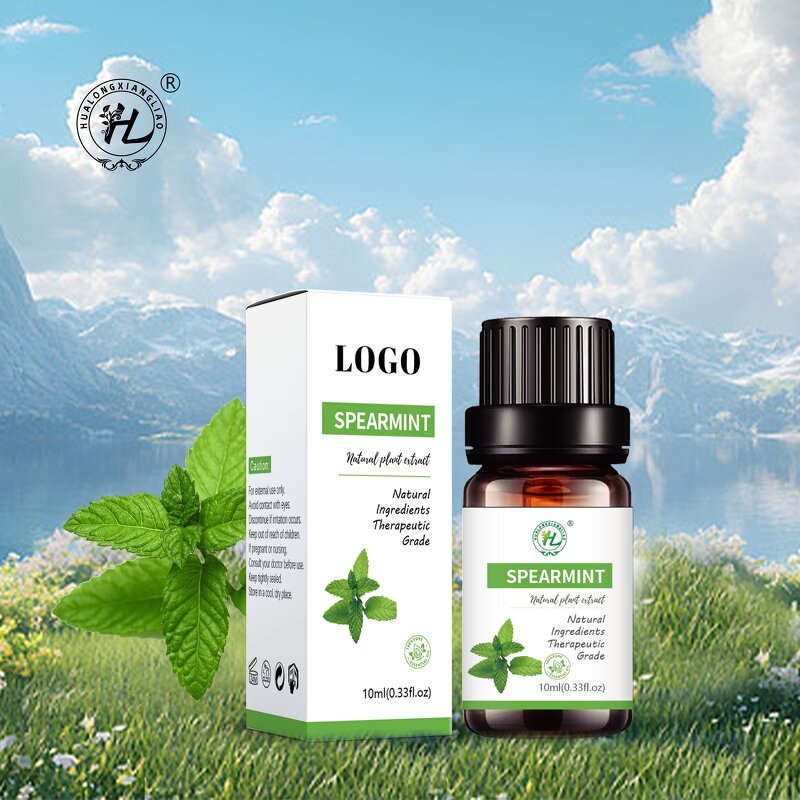 Spearmint Essential Oil Manufacturer - 100% Pure for Aromatherapy & Skin & OEM