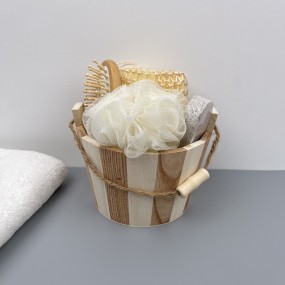 Bath Set Factory - Private Label Wooden Bucket Spa Kit