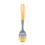 Dish Brush Factory - Bamboo Handle Built-in Scraper