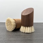 面部清洁刷厂家-山羊鬃木柄洁面工具