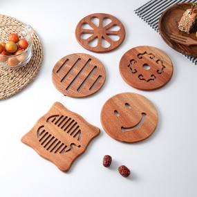 Wood Coaster Manufacturer - Custom Logo Engraved Drink Mat