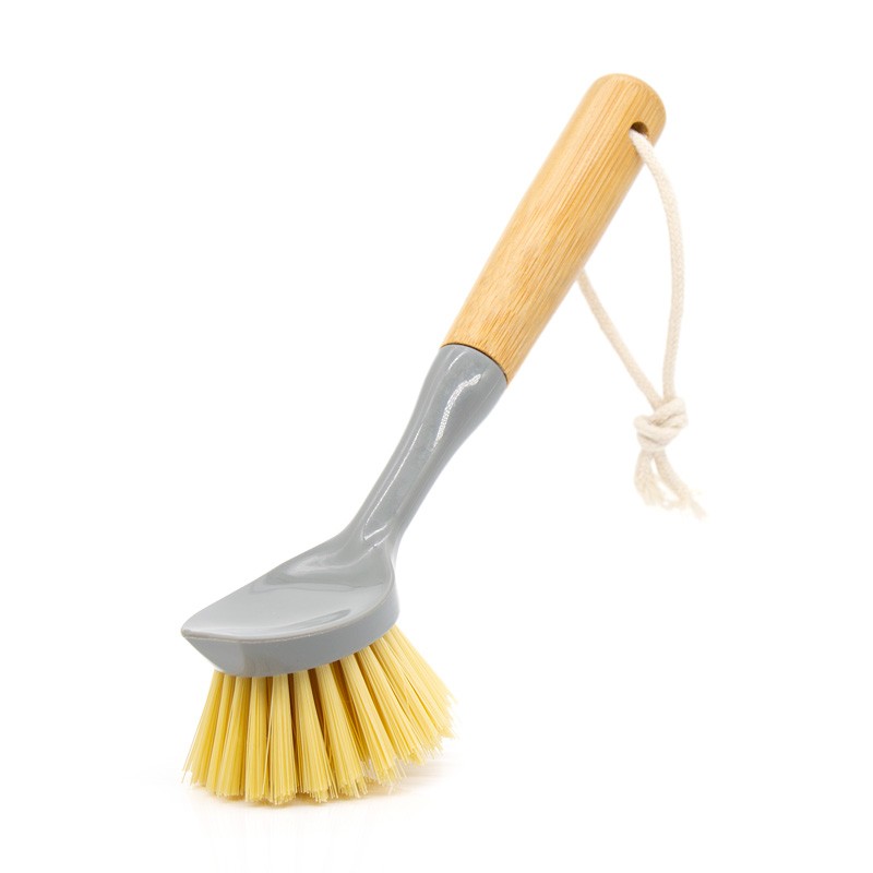 Dish Brush Factory - Bamboo Handle Built-in Scraper