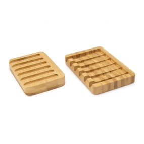 Bamboo Soap Holder Factory - Square Soap Saver Dish