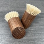 面部清洁刷厂家-山羊鬃木柄洁面工具