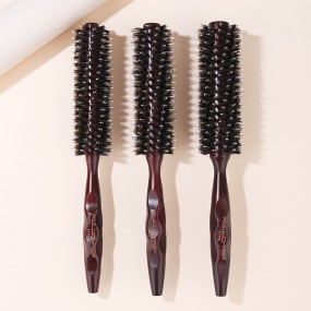Round Hair Brush Manufacturer - Natural Nylon Boar Bristle Wood