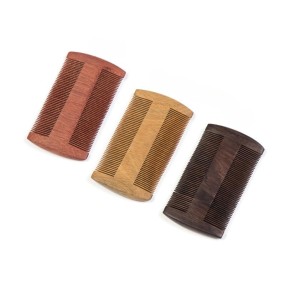 Beard Brush Manufacturer - Natural Wood Double Side Portable