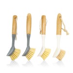 Dish Brush Factory - Bamboo Handle Built-in Scraper
