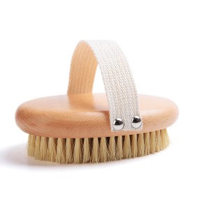 Massage Bath Brush Supplier - Natural Bamboo Wooden Handle Skin Friendly
