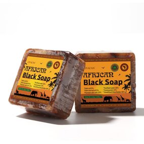African Black Soap - Herbs Pink & Custom Box