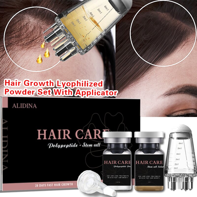 Hair Regeneration Kit Manufacturer - Stem Cell Lyophilized Powder with Applicator & Massager