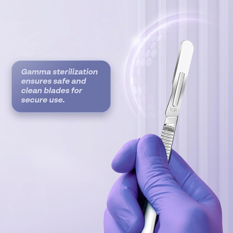 Dermaplaning Blades Manufacturer - 100pcs Stainless Steel 10R Individually Wrapped