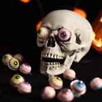 Halloween Eyeball Candy Manufacturer - 3D Sweet Jelly Gummies, Fruity Flavors in Box Packaging
