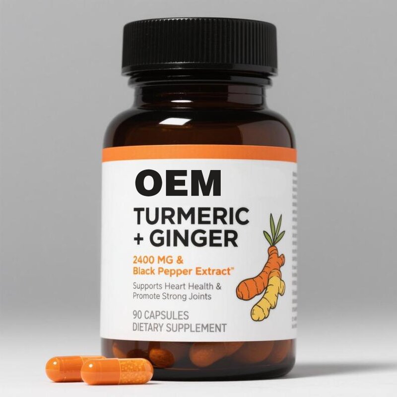 Turmeric Ginger Capsules Manufacturer - Vegan Supplement for Joint & Immune Support