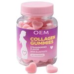 Collagen Gummies Manufacturer - with Biotin, Vitamin E, Zinc & Strawberry Flavor, 60 Count