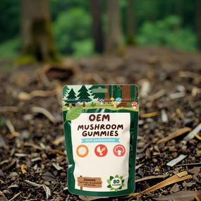 Ashwagandha Mushroom Gummy Supplements Manufacturer - Custom & Stock Logo
Ashwagandha Mushroom Gummy Supplements Manufacturer - Private Label & OEM
