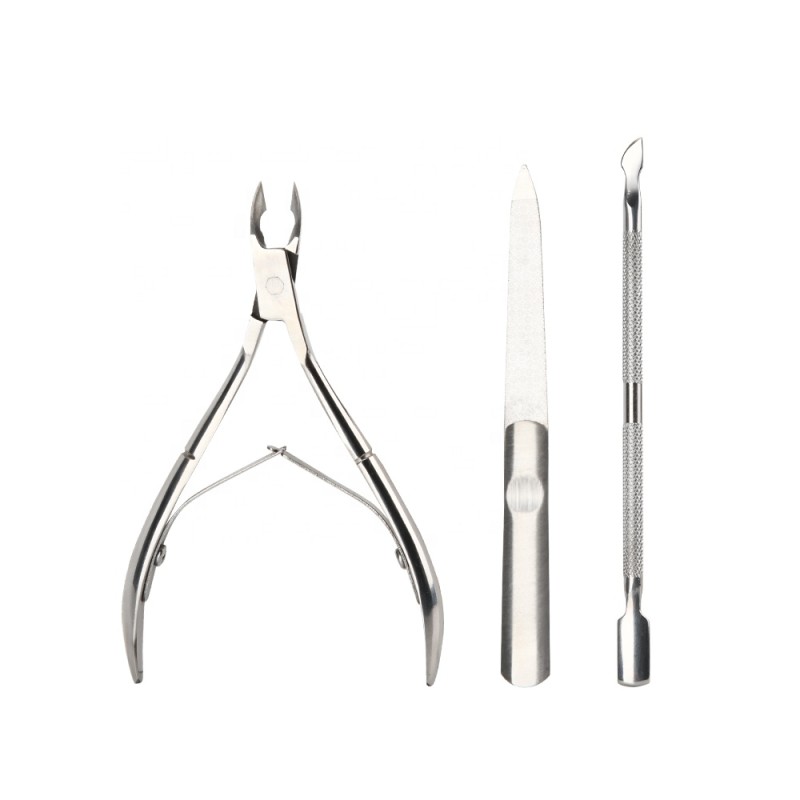 Manicure Kit Factory - Customized 3pcs Stainless Steel Set