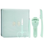 美容工具套装厂家-新款皮套4件化妆