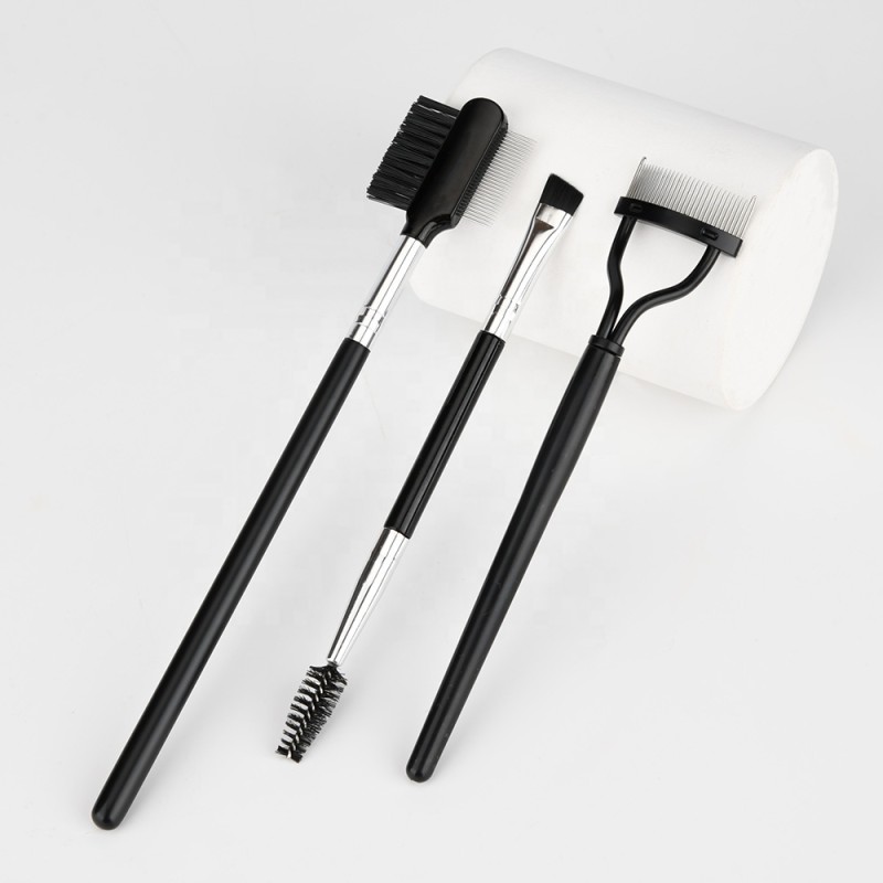Beauty Tools Manufacturer - 3PCS Angled Eyebrow Brush Mascara Comb