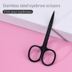 Eyebrow Scissors Manufacturer - Fast Shipment Curved Sharp Black