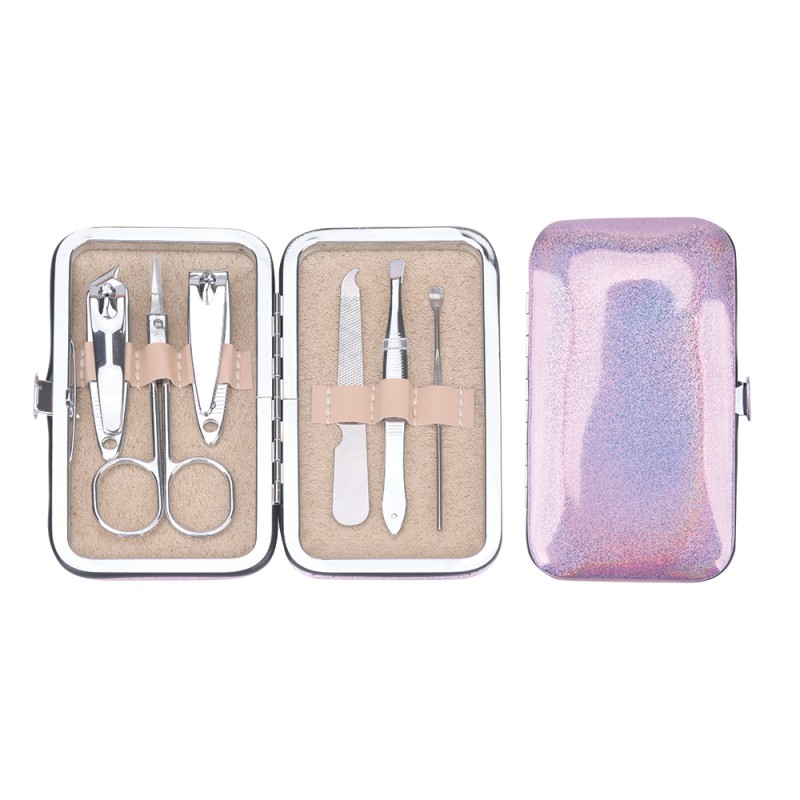 Manicure Set Manufacturer - Custom Logo 6pcs Carbon Steel Kit