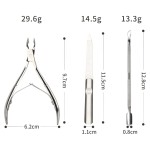 美甲套装工厂-定制3件不锈钢套装