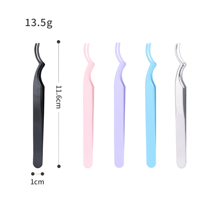 Lash Tweezers Manufacturer - Multiple Colors Slanted Stainless
