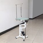 Pet Grooming Table Manufacturer - Round Salon Table with LED Light for Professional Pet Grooming