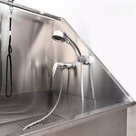 Stainless Steel Pet Grooming Tub Manufacturer - Wholesale Price with Door for Salon Station