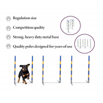 USMILEPET Dog Agility Equipment - Competition Grade FCI European Standard Agility Training Course