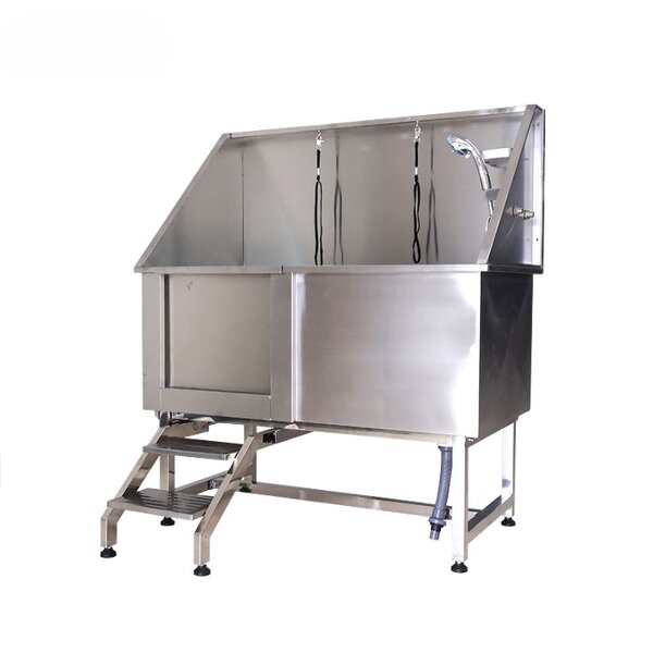 Stainless Steel Pet Grooming Tub Manufacturer - Wholesale Price with Door for Salon Station