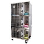 Stainless Steel Pet Cages Manufacturer - 304 Solid Boarding Crate for Veterinary Hospital Use