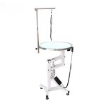 Pet Grooming Table Manufacturer - Round Salon Table with LED Light for Professional Pet Grooming