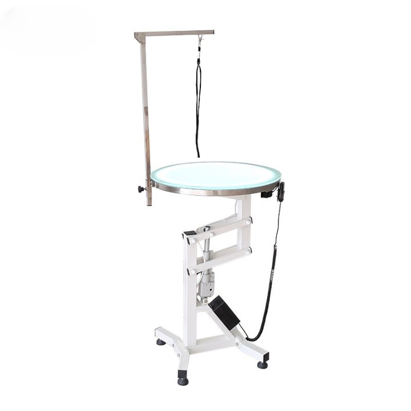 Pet Grooming Table Manufacturer - Round Salon Table with LED Light for Professional Pet Grooming