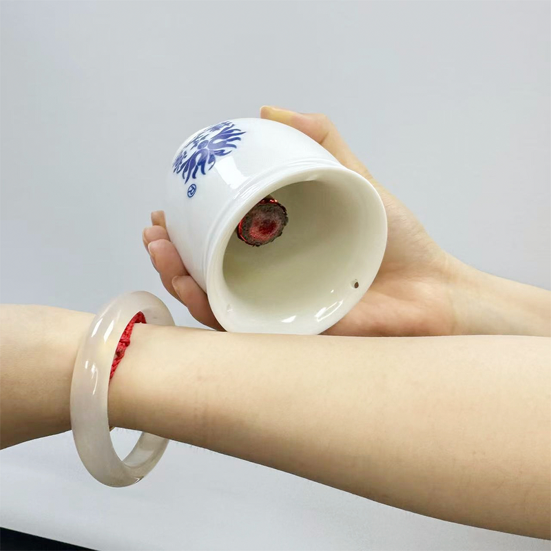 Facial Cupping Set Manufacturer - Chinese Medicine Blue White Porcelain Therapy Massager for Beauty Salon