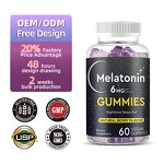 Melatonin Gummy Manufacturer - Vegan Organic Sleep Vitamin B6 Soft Candy, OEM/ODM